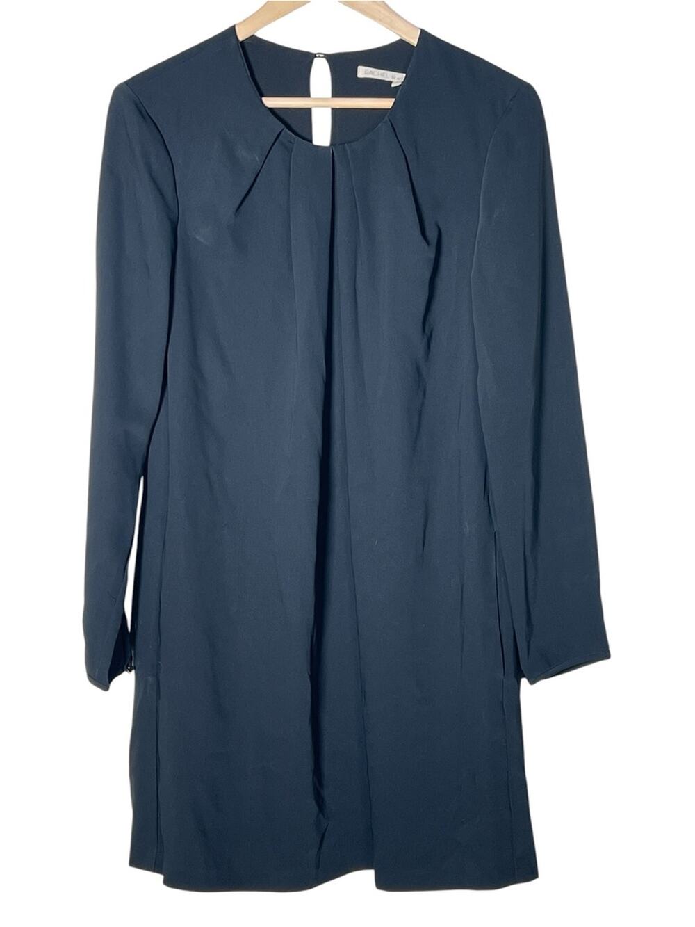Rachael Roy black long sleeve shift dress size large L B123